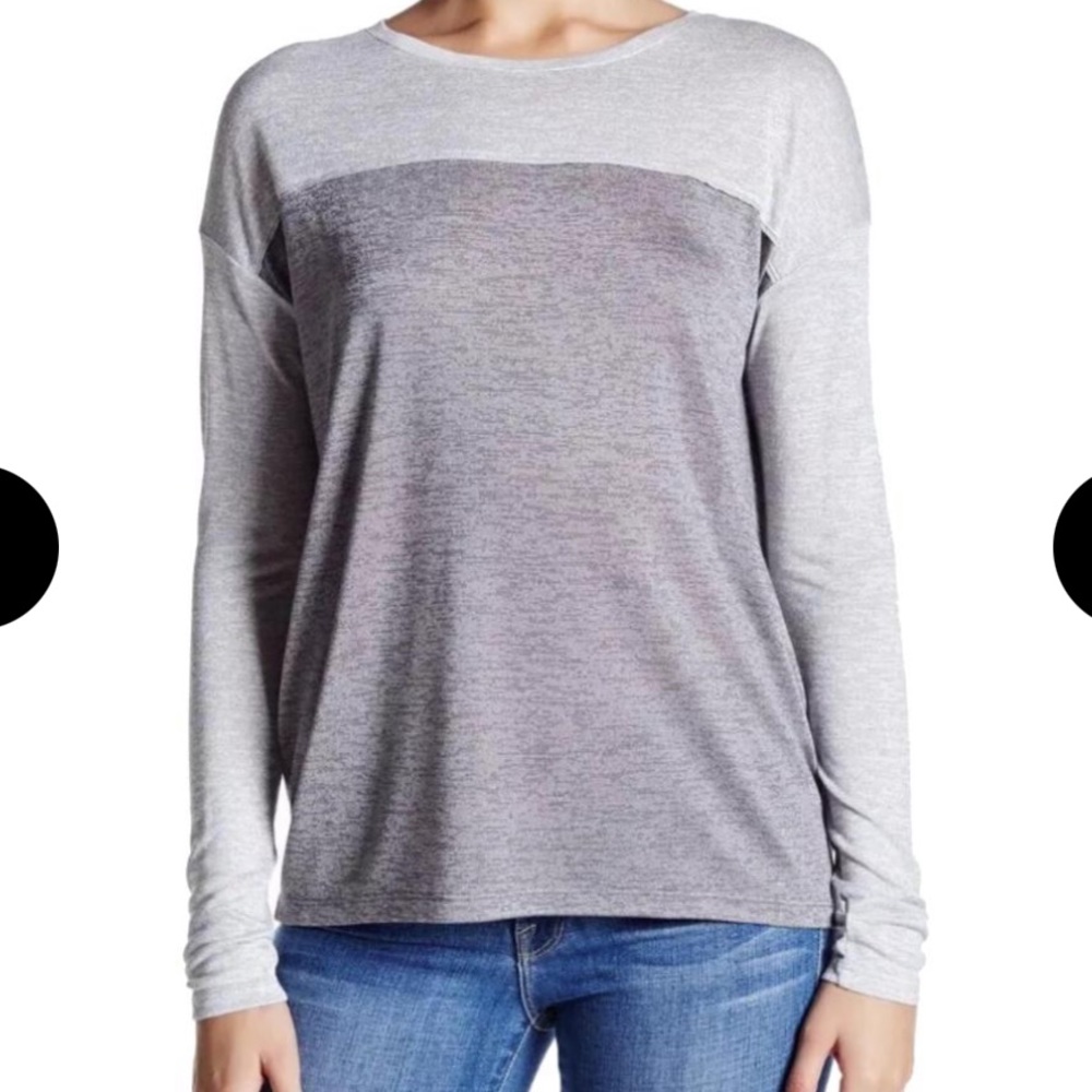 Vince Metallic Color Block Tee - Like New - image 1